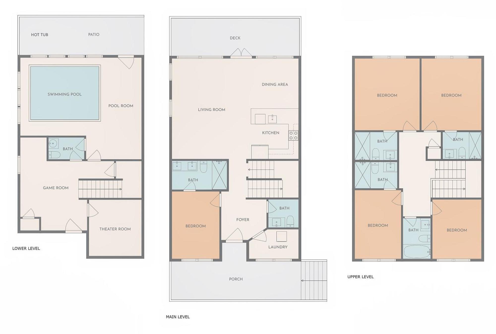 Holiday home New Discount, Private Pool, Fire Pit, Theater, Hot Tub *