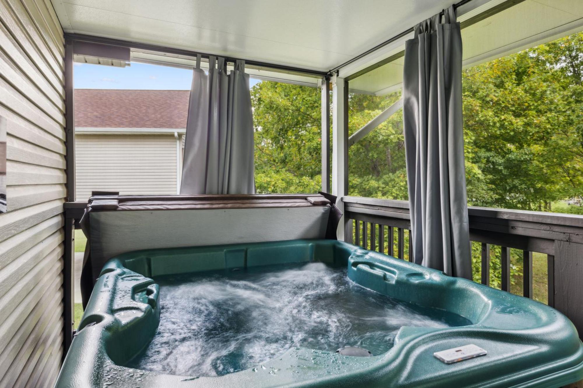 Charming 2 Bed Oasis With River Access Hot Tub And Outdoor Fun Sleeps 6 Comfortably Pigeon Forge