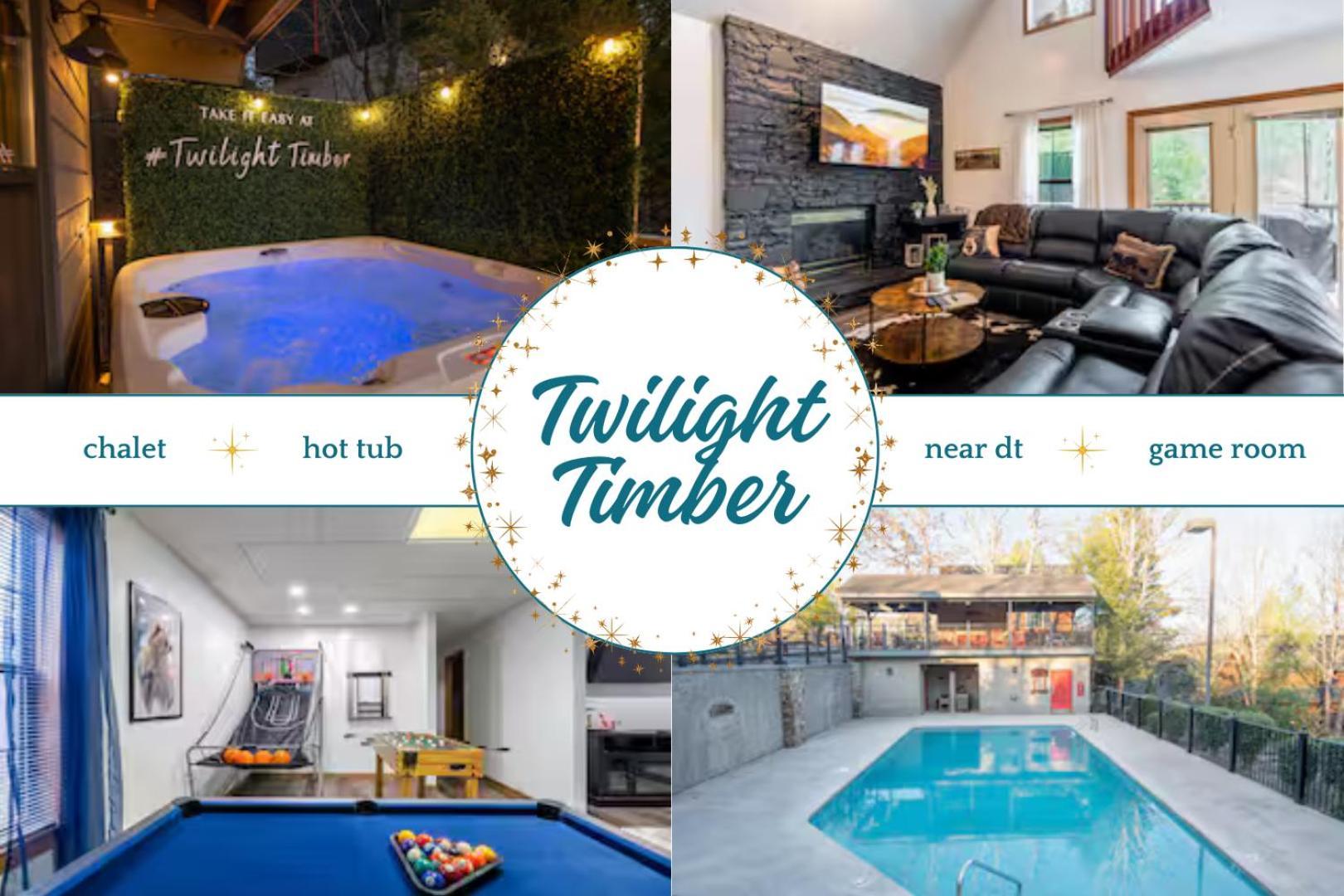 Twilight Timber - Pet Friendly With Hot Tub, And Game *