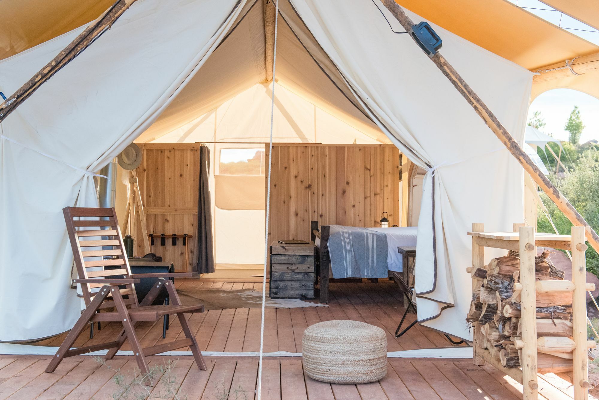 Under Canvas Great Smoky Mountains Luxury tent