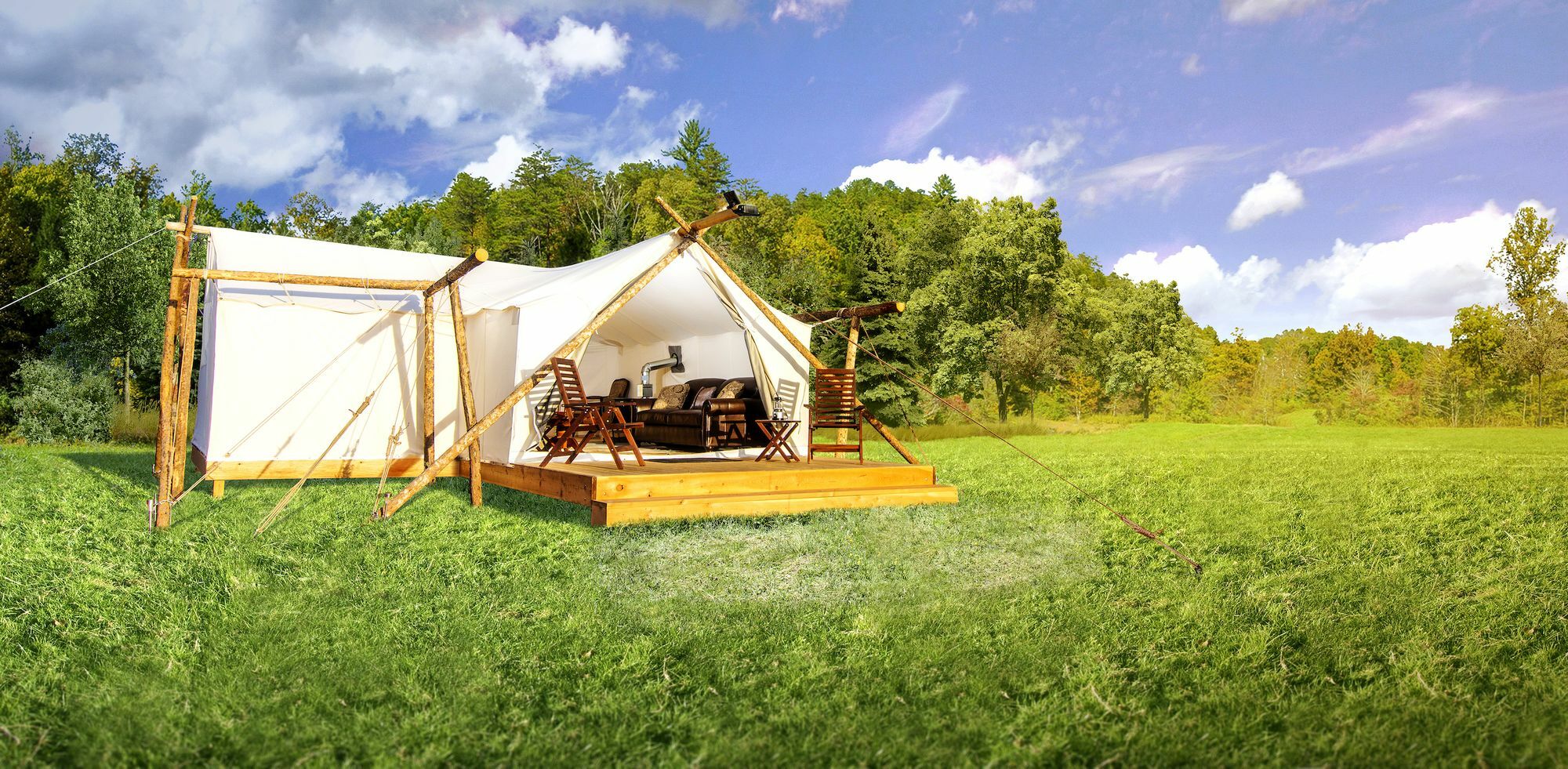 Under Canvas Great Smoky Mountains Luxury tent 3*
